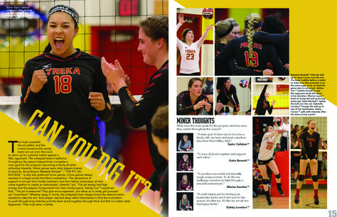 // IEKA, Yreka High School, Yreka [CA] #Jostens #LookBook2017 #Ybklove Jostens Yearbook Spreads, Yearbook Layouts Templates High Schools, Rewind Yearbook Theme, Sports Yearbook Pages, Volleyball Yearbook Page Ideas, Unique Yearbook Spreads, Highschool Yearbook Design Layout, Volleyball Yearbook Spread, Yearbook Sports Pages