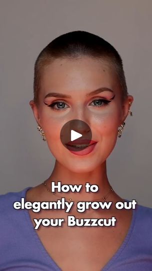 2.6M views · 31K reactions | How I Grew Out My Buzzcut! #reels #hairideas #hairstyles #hairstyling #buzzcut #hairtransformation | Stella Cini Highlights | Stella Cini Highlights · Original audio Stages Of Growing Out A Buzzcut, How To Grow Out A Buzzcut, Buzzcut Regrowth, Growing A Buzzcut, Buzz Grow Out, Buzzcut Grow Out, Buzz Cut Women Growing Out, Buzz Cut Grow Out, Growing Out Buzzcut Women