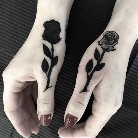 Goth Hand Tattoos, Goth Tattoo Designs, Tattoo Decor, Goth Tattoos, Satanic Tattoos, Dark Wave, Goth Tattoo, Black Rose Tattoos, Goth Rock