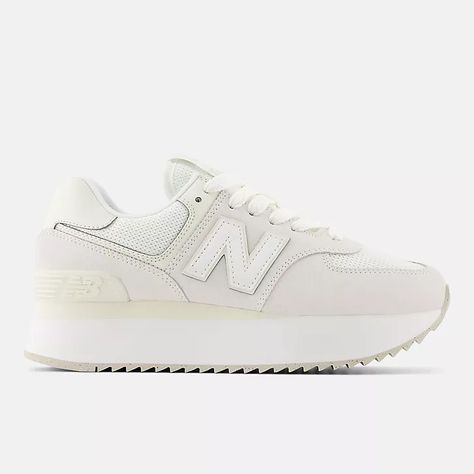 574+, WL574ZSO New Balance 574 Outfit Women, White New Balance Shoes, Nb 574, 574 New Balance, White New Balance, New Balances, Sports Meet, Casual Outfits For Moms, Lifestyle Shoes