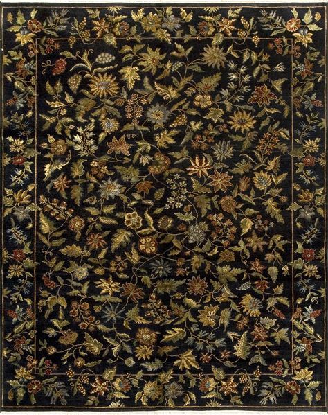 Dharma Collection Leslie con Black Rugs For Library, Witchy Room Rugs, Maximalist Decor Area Rugs, Black Orange Rug, Dark Academia Interior Design Area Rugs, Black Floral Area Rugs, Dark Vintage Rug, Dark Academia Area Rug, Dark Academia Rug Aesthetic