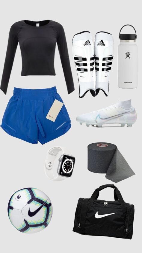 #soccer ￼ Female Soccer Outfits, Soccer Workout Outfits, Cute Soccer Practice Outfits, Soccer Clothes Outfits, Womens Soccer Outfit, Soccer Outfit Ideas, Winter Soccer Outfits, Soccer Outfits Aesthetic, Soccer Outfits For Women Fashion