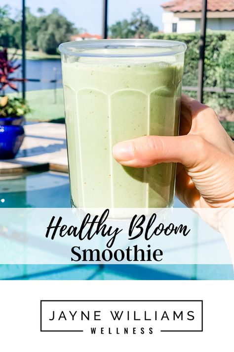 Bloom Coconut Greens Recipes, Smoothies With Bloom, Bloom Recipe Drink, Bloom Smoothie, Bloom Drink Powder Recipes, Bloom Greens Powder Recipe, Bloom Smoothie Recipes, Bloom Greens And Superfood, Chlorophyll Smoothie