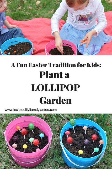 Lexie Loo, Lily, Liam & Dylan Too: A Fun Easter Tradition for Kids: Plant a Lollipop Garden {Tuesday Talk} Easter Bunny Ideas For Toddlers, Kids Easter Traditions, Plant Jelly Beans For Easter, Easter Bunny Traditions For Kids, Easter Morning Ideas For Toddlers, Planting Jelly Beans For Easter, Easter Morning Traditions, Easter Bunny Traditions, Fun Easter Ideas For Kids