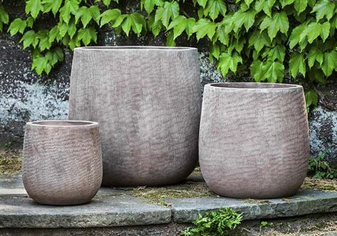 Lipari Urn-Antico Terra Cotta-S/2 - Campania International Oversized Planters, Rustic Planter, Terra Cotta Pottery, Campania International, Fiberglass Planters, Clay Planters, Handmade Planter, Urn Planters, Cement Pots