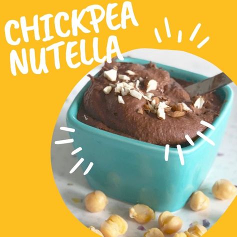 Chickpea Nutella | DJ Blatner Chickpea Nutella, Eat More Beans, Nutella Snacks, Healthy Nutella, Vegan Nutella, Flexitarian Diet, Nutella Spread, Toast Toppings, Chocolate Hazelnut Spread