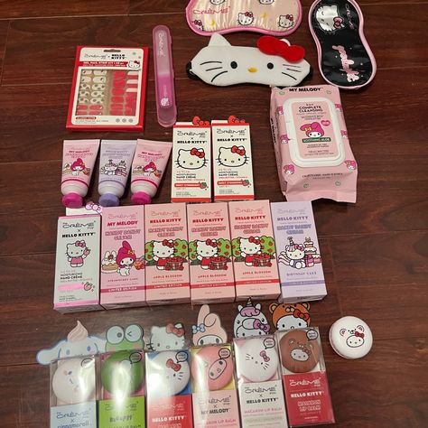 Hello Kitty Makeup -All Brand New Hello Kitty Beauty Products, Hello Kitty Starface, Hello Kitty Creme Shop, Hello Kitty Closet, Hello Kitty Things To Buy, Hello Kitty Skin Care, Hello Kitty Products, Hello Kitty Stuff, Sanrio Items