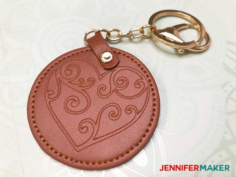 Cricut Maker Engraving Tool: What Materials Can We Engrave? - Jennifer Maker Faux Leather Engraving, Cricut Leather Engraving, Cricut Engraving Projects, Cricut Boxes, Leather Cricut, Engraving Cricut, Cricut Leather, Cricut Blades, Jennifer Maker