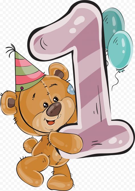 Happy 1st Birthday Wishes, Teddy Bear With Balloons, Birthday Teddy Bear, Bear With Balloons, 1st Birthday Wishes, Balloons Happy Birthday, Happy Birthday Kids, Baby Month Stickers, نباتات منزلية