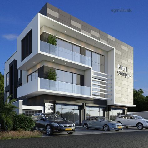 Factory Office Design Exterior, 2 Storey Office Building Design, 4 Storey Office Building Design, Two Storey Office Building Design, Factory Elevation Design Modern, Office Building Facade Design Ideas, Banquet Elevation Design, 3 Storey Office Building Design, Small Office Building Facade