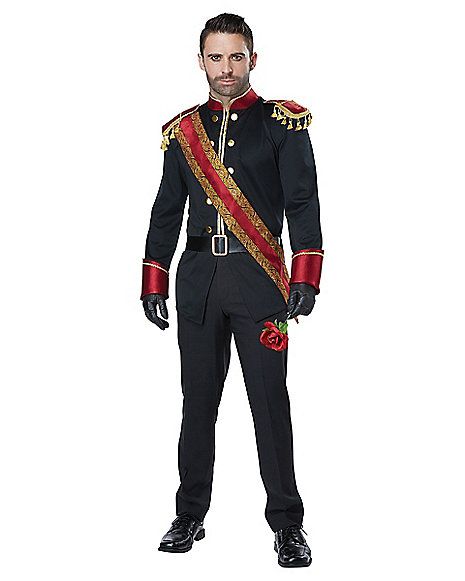 Adult Dark Prince Costume - Spirithalloween.com Fairy Tale Costumes, Prince Costume, California Costumes, Plus Size Halloween Costume, A Prince, Plus Size Halloween, Band T Shirts, Star Wars Baby, Creative Halloween Costumes