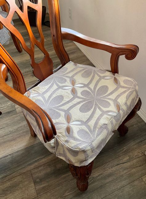 PRICES MAY VARY. Easy On, Easy Off, Washable, Dining Chair Covers, Dinning Chair with arms slipcover. Made to fit any dining chairs with the arms or without the arms with straight, curved, round or square shape. Protects chairs from spills, stains and scratches from kids, pets and daily wear heavy duty Upholstery fabric. Redecorate, rejuvenate and give your kitchen or dining room a new look easily and inexpensively. Set of 2 Chair Seat Covers. Please take a picture and mark your size by click "c Redo Dining Chairs, Dining Room Seat Covers, Chair Seat Covers, Kitchen Chair Covers, Dining Chair Seat Covers, Chair Redo, Seat Covers For Chairs, Chair Slipcovers, Dining Chair Covers