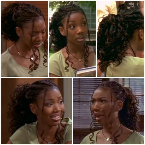 Moesha Curly Braids, Moesha Hairstyles 90s, Moesha Box Braids, Brandy Moesha Braids, Brandy Norwood Moesha, Moesha Hairstyles Braids, Brandy Braids Hairstyles, 2000s Box Braids Hairstyles, Brandy Box Braids