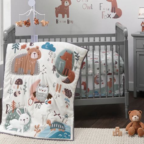 Baby Bedding | Order Adorable Baby Crib Bedding For Your Nursery – Lambs & Ivy Baby Bedding Sets Boy Crib Sheets, Charming Nursery, Cream Nursery, Infant Nursery, Alphabet Wall Decals, Embroidered Faces, Friendly Fox, Happy Turtle, Nursery Songs