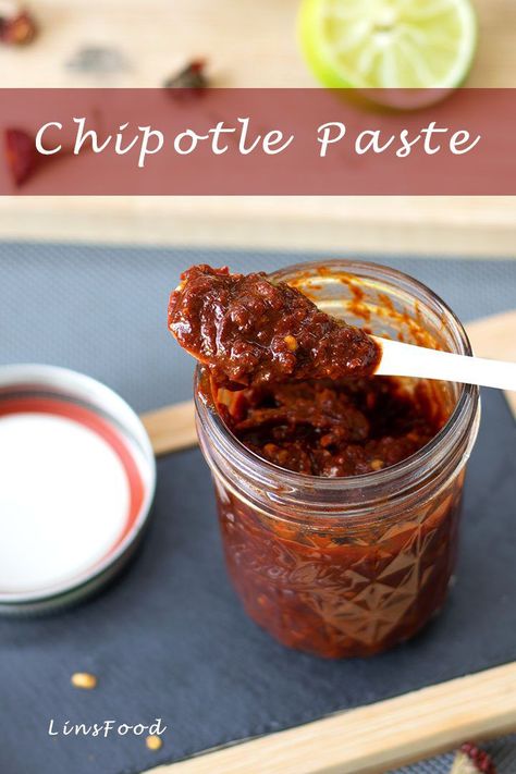 Chipotle Paste recipe. It gives a wonderful, smoky flavour to fish and meat, is perfect for grilling and barbecuing and adds depth to stews and chilli con carne. Spicy Chilli, Chipotle Paste, Homemade Chipotle, Paste Recipe, Chilli Recipes, Chili Recipe Easy, Condiment Recipes, Sandwich Spread, Chipotle Sauce