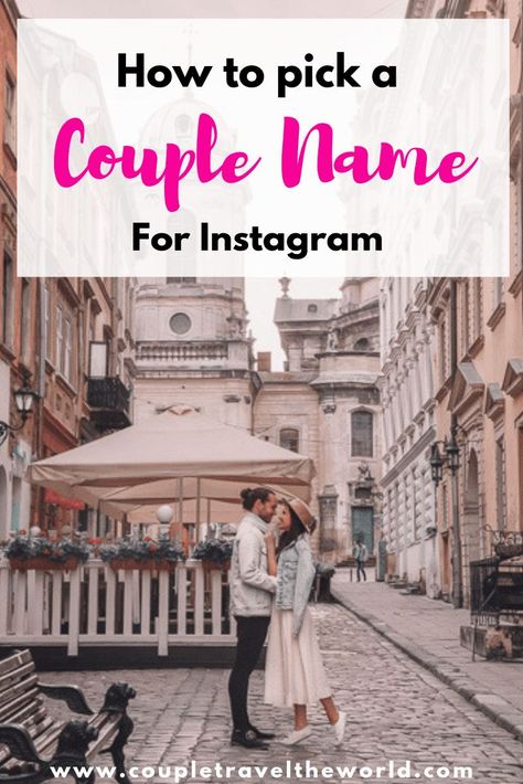 Couple Instagram Names (What is in a Name?) So you want to be a Couple Instagrammer but are stuck on a name? Here is our easy to follow step by step guide on Couple Instagram Names. Tips and Inspiration you need to get a killer Instagram name for your account #coupleinstagram #instagramtips #instagram Couple Account Names For Instagram, Cute Couple Names, Couple Instagram, Travel Couples, Instagram Username, Instagram Username Ideas, Romance Tips, Username Ideas, Instagram Couples