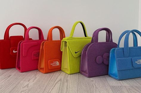 Record Bag, Bright Bag, North Face Outfits, North Face Bag, Upcycled Bag, Sustainable Bag, The North Face Fleece, Concept Clothing, Women's Bags By Style