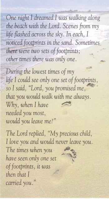 Footprints Poem, Footprints In The Sand Poem, Footprints In The Sand, Now Quotes, This Is Your Life, Word Up, It Goes On, A Poem, The Sand