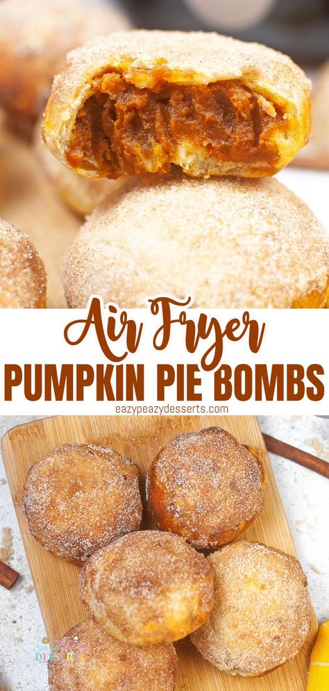 Unique Air Fryer Recipes, Airfryer Deserts, Air Fryer Pumpkin, Appetizer Table, Can Pumpkin, Biscuits Recipes, Air Fryer Recipes Dessert, Unique Pies, Thanksgiving 2022