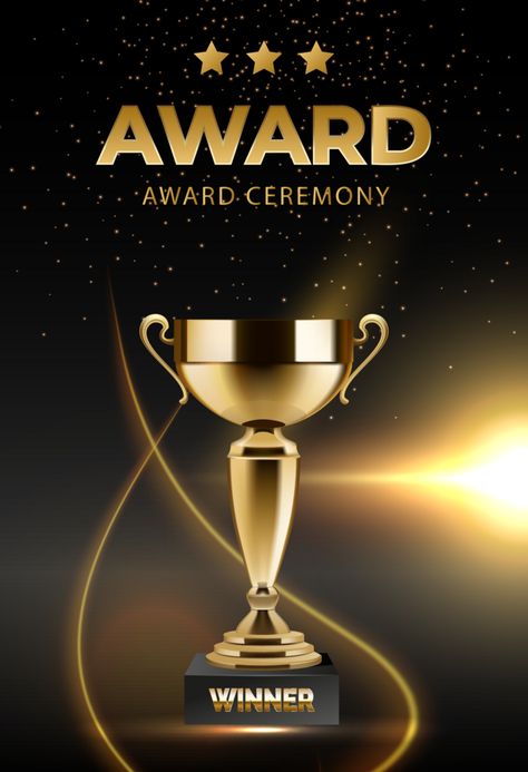 Award Ceremony Poster, Golden Background Texture, Golden Awards, Star Trophy, Awards Party, Ceremony Design, Celebration Background, Golden Background, Award Ceremony