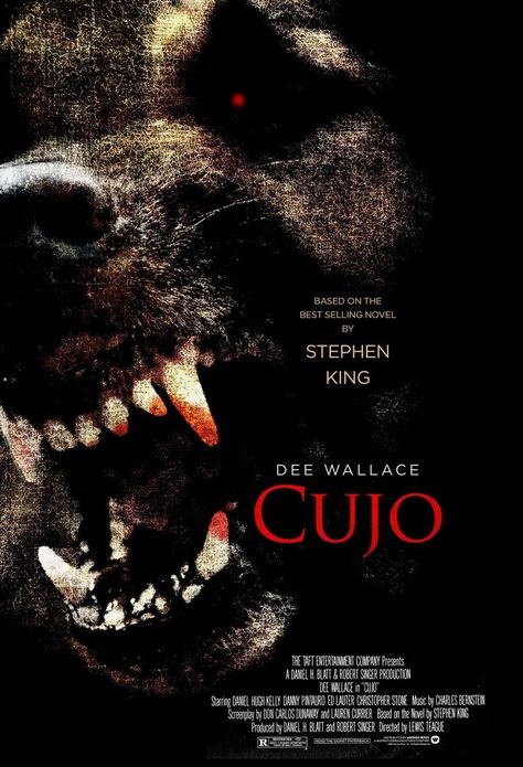 Cujo Movie, Stephen King Film, 1980s Horror Movies, Theater Posters, Best Selling Novels, Stephen King Movies, Fear Factor, Stephen King Books, Scary Stuff