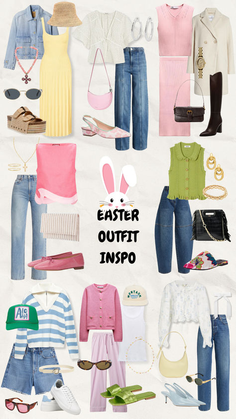 🐰 Hop into style this Easter with some outfit inspiration! 🐰 From pastel palettes to floral prints, discover the perfect ensemble for your Easter celebration. 

📌 Pin these Easter outfit ideas now and let your style blossom this Spring #EasterOutfits #SpringFashion #EasterStyle #FloralFashion #EasterDresses #FashionInspiration #EasterSunday #SpringStyle #OutfitIdeas #SpringTrends #EasterLooks #EasterOOTD  #TrendyOutfits #jomurphydesigns Easter Outfit Ideas, Easter Sunday Outfit, Pastel Palettes, Easter Fashion, Easter Outfit, Easter Celebration, Easter Dress, Floral Fashion, Easter Sunday