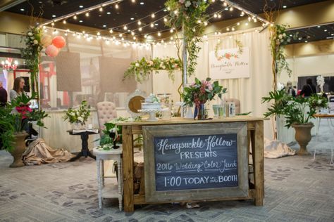 Bridal Show Florist Booth                                                                                                                                                     More Wedding Venue Expo Booth Ideas, Expo Booth Ideas, Wedding Vendors Booth, Festival Booth Display, Wedding Expo Booth, Wedding Show Booth, Wedding Booth, Cobblestone Road, Bridal Show Booths