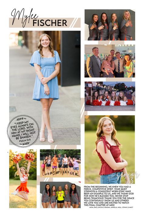 Senior Yearbook Page Ideas Layout, Senior Ad Ideas Yearbooks, Senior Page Yearbook Ideas, Yearbook Page Ideas, Senior Yearbook Ads, Yearbook Ad, Senior Ads, Senior Banner, Yearbook Layouts