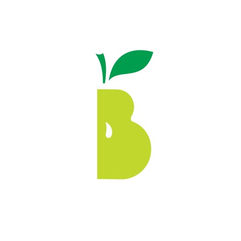 Food logo, Fruit logo, Pear logo, Letter B logo, vector logo SVG, Real company logo, Logos and Types. #logosandtypes #reallogos #svglogos #letterlogos B Food Logo, Pear Logo Design, Fruit Logo Branding, Fruits Logo Design, Produce Logo, Fruit Branding, Pear Logo, Nutritionist Logo Design, Fruits Logo