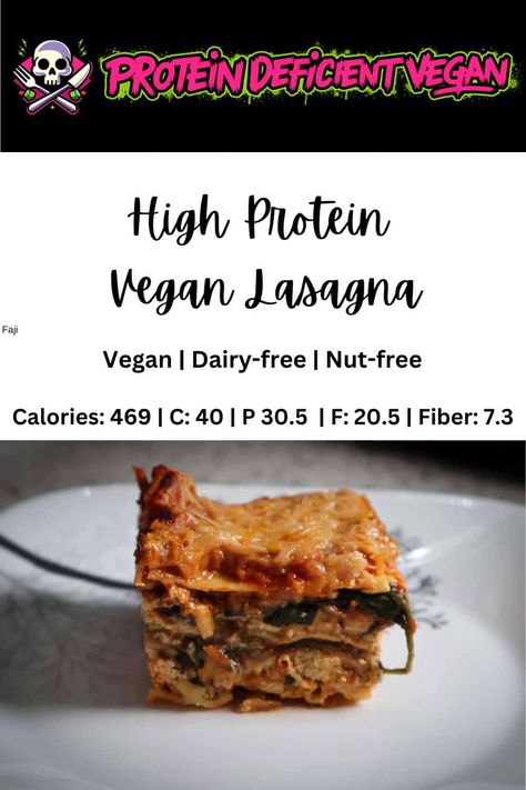 High Protein Vegan Lasagna Tofu Ricotta, Vegan Protein Recipes, Ibs Recipes, Vegan Lasagna, High Protein Vegan Recipes, High Protein Vegan, Vegan Parmesan, Vegan Meal Plans, Power Foods