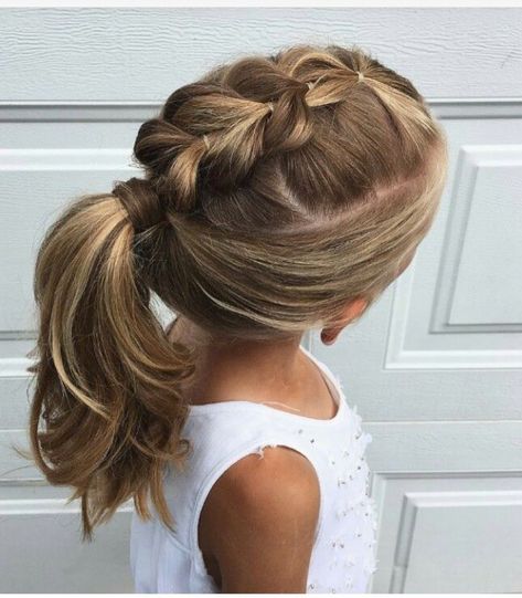 Girls Gymnastics Hairstyles, Meet Hairstyles, Gymnastics Hairstyles, Gymnastics Meet, Girls Hairdos, Event Hairstyles, Easy Little Girl Hairstyles, Girly Hairstyles, Girl Hairdos