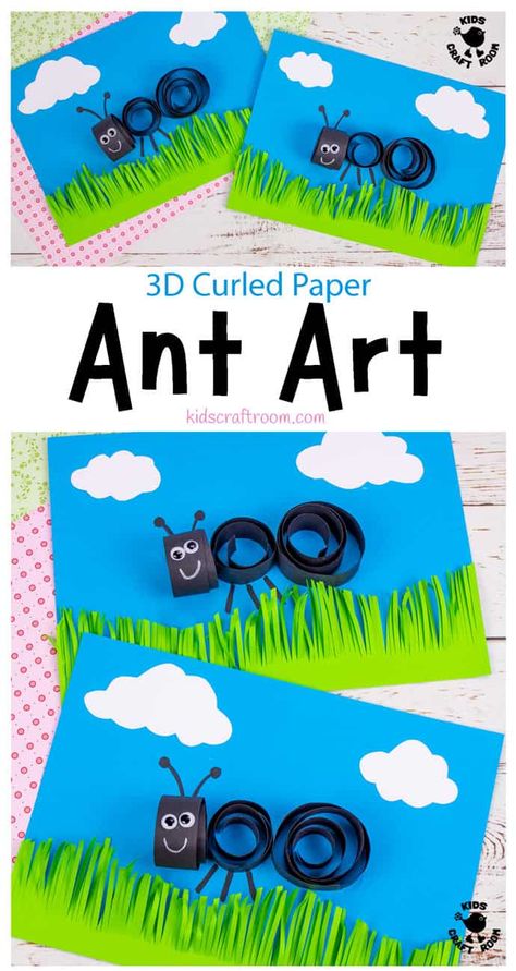 Ant Craft, Ants Activities, Ant Crafts, Ant Art, Insects Preschool, Bugs Preschool, Fun Summer Crafts, Insect Crafts, Kids Craft Room