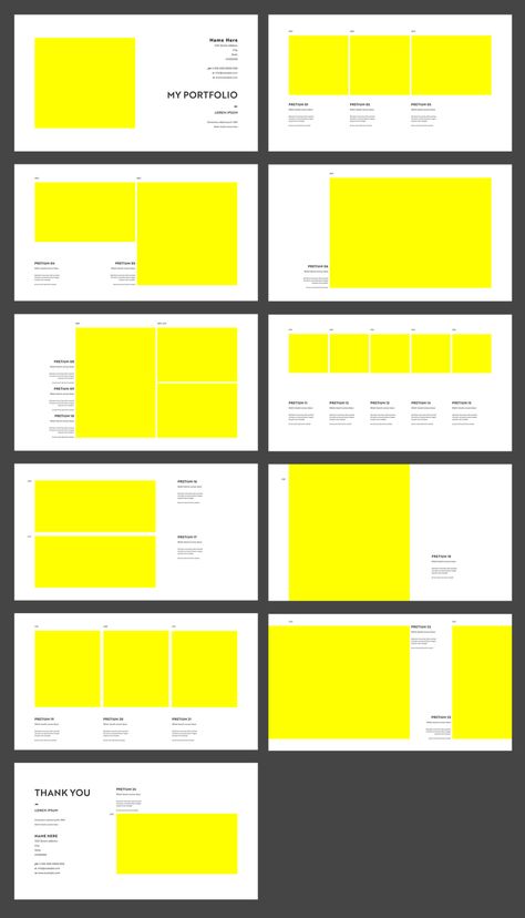 Personal Portfolio Presentation Layout. Buy this stock template and explore similar templates at Adobe Stock | Adobe Stock Portfolio Design Presentation, Editorial Presentation Design, Layout Design Portfolio, Portfolio Layout Architecture, Presentation Board Layout, Design Presentation Ideas, Presentation Layout Design, Editorial Design Layouts, Folder Graphic Design