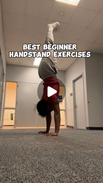 Myles Guillaume | Here are some of the best exercises you can start doing if you are a complete beginner who wants to learn the handstand ✅
⚡️
STARTER... | Instagram How To Do A Handstand For Beginners, Handstand Exercises, Handstand Tutorial, Handstand Training, Calisthenics Training, Calisthenics Workout, Body Weight Training, Best Exercises, Street Workout