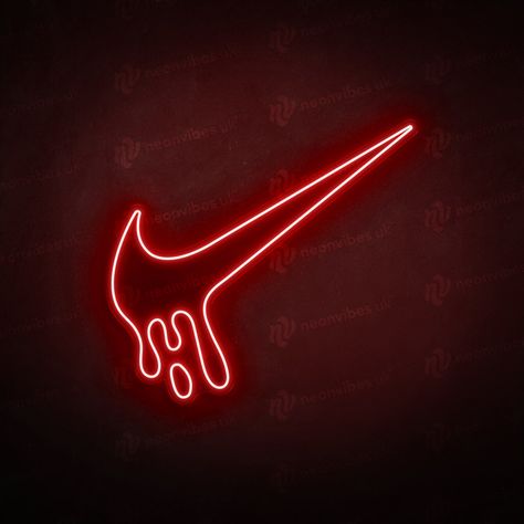 Dripping Nike Tick  neon sign