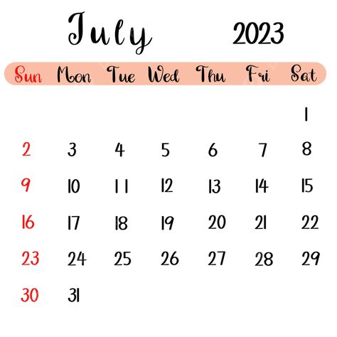 Very Simple Nails, 2023 Calendar July, Simple Monkey Drawing, Simple Nails Spring, Calendar July 2023, Calendar Png, Nails Round, Monkey Drawing, Simple Calendar