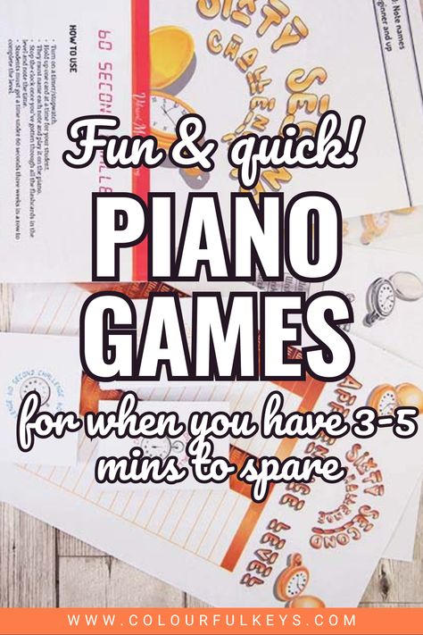 Imagine this: You’re nearing the end of a lesson and you’ve gone through all the components of your lesson plan. Panic ensues. 😧 What are you going to do?! Try these off-the-bench piano board games suitable for preschoolers, kids, beginners and adults in your next lesson. We've also included some free piano printables to get you started! Save this piano teaching idea & follow for more creative piano teaching resources. Piano Lesson Games, Preschool Music Lessons, Piano Teaching Games, Teaching Games, Music Activities For Kids, Piano Lessons For Beginners, Piano Games, Rhythm Activities, Piano Classes