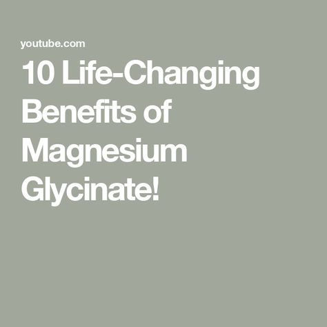 10 Life-Changing Benefits of Magnesium Glycinate! Magnesium Glycinate Benefits, Benefits Of Magnesium, Magnesium Bisglycinate, Magnesium Benefits, Magnesium Glycinate, Muscle Relief, Life Changing, Better Sleep, Life Changes