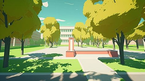 Animated School Background, School Animation Background, Cartoon Background School, School Reference Background, Simple Cartoon Background, School Background Drawing, School Background Aesthetic, School Background Design, Campus Background