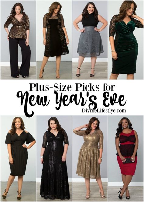 Perfect Plus-Size Outfits for New Year’s Eve Curvy New Years Eve Outfit, Plus Size Nye Outfit New Years Eve, Curvy New Years Outfit, Christmas Outfit Ideas For Women Plus Size, New Years Eve Outfits Midsize, New Years Outfit Plus Size, Plus Size New Years Outfit, Plus Size New Years, Plus Size New Years Eve Outfits