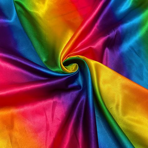 THE PRICE OF THIS PRODUCT IS PER METRE What is this fabric? This fabric is rainbow silky satin. The fabric is 150cm / 59 inch wide. Fabric Family always offers high quality satin fabrics. It's a shiny fabric. What can I use it for? It's great for sewing and very good for clothes. It can be used to make bags, dresses, skirts, cushions, curtains, decorations and much more. It's perfect for dressmaking or clothing repairs or any crafts that you have in mind. If you need any help or advice please em Satin Fabrics, Repair Clothes, Shiny Fabric, Concept Board, Instagram Family, Rainbow Dress, Fabric Width, Satin Fabric, Dressmaking