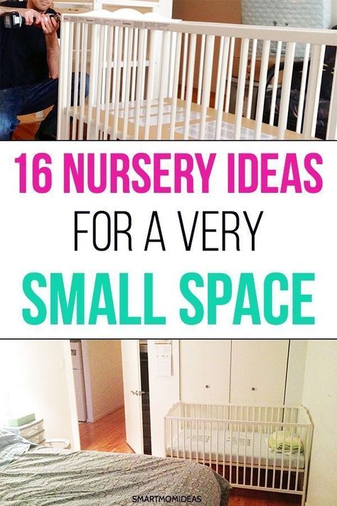 Small nursery ideas if you live in a small place like an apartment. Find out how parents can sleep in the same room as your baby with these 16 small nursery ideas. #nursery #nurseryideas #apartment #apartmentdecor #baby Amazing Nursery, Nursery Hacks, Nursery Layout, Small Baby Room, Small Space Nursery, Small Nursery, Room Boy, Small Nurseries, Parents Room