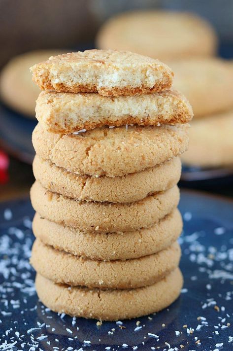 Brighten your holidays with these d-licious Eggless Coconut cookies that are the perfect grab-and-go kind of cookies. Super easy to make, crispy, and surprisingly addictive! #baking #holidaybaking #cookies #egglesscookies #eggfreecookies Cookies Recipes Indian, Cookies Without Eggs, Cookies Coconut, Eggless Cookie, Eggless Cookie Recipes, Egg Free Cookies, Coconut Cookies Recipes, Eggless Cookies, Coconut Biscuits