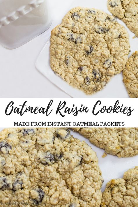 Instant Oatmeal Recipes, Instant Oatmeal Cookies, Instant Oatmeal Packets, Make Oatmeal, Cookies Oatmeal, Best Oatmeal Cookies, Oatmeal Raisin Cookies Chewy, Apple Cinnamon Oatmeal, Oatmeal Packets