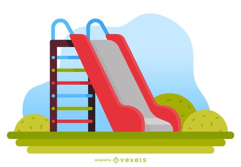 Kids slide playground illustration #AD , #spon, #Sponsored, #slide, #playground, #illustration, #Kids Slide Illustration Playground, Slide Illustration, Slide Drawing, Playground Mural, Happy Family Images, Bookmark Contest, Playground Illustration, Slide Playground, Cartoon Slide