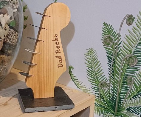 Small Woodworking Projects Guitar Pick Storage, Guitar Shelf, Music Furniture, Tortoise Design, Guitar Pick Holder, Guitar Headstock, Guitar Picks Personalized, Guitar Stands, Pick Holder