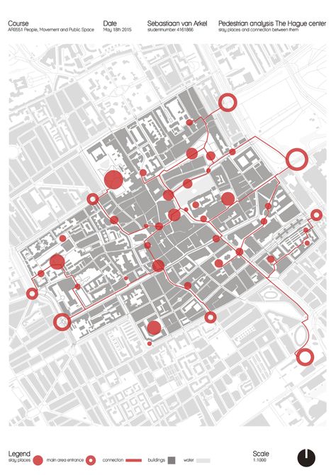 People, Movement and Public Space on Behance Urban Design Architecture Public Spaces, Public Space Analysis, Qgis Map Design, Masterplan Diagram, Site Analysis Diagram, Urban Design Analysis, Space Diagram, Urban Mapping, Site Analysis Architecture