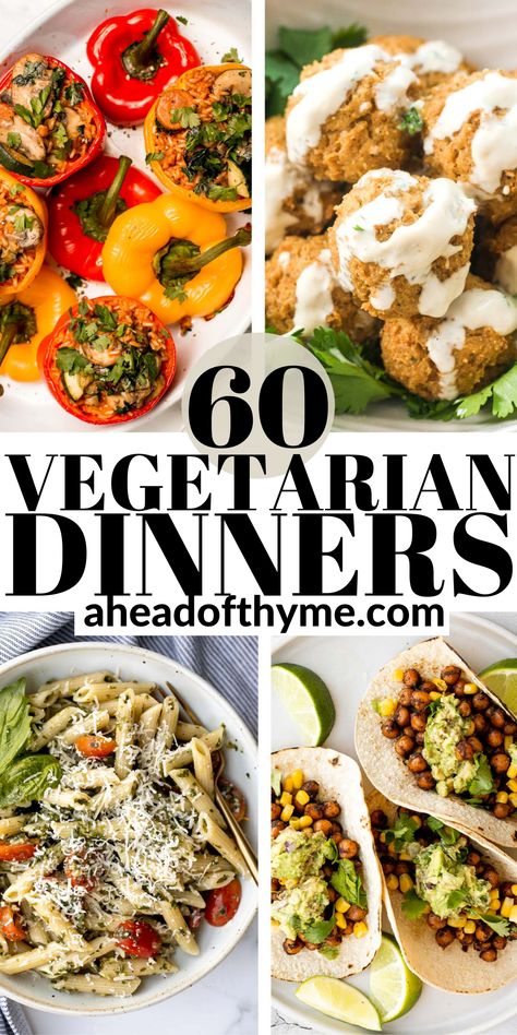 Vegetarian Recipes Vegetables, Weekday Dinner Ideas Vegetarian, Weeknight Meals Vegetarian, Vegetable Based Dinner Recipes, One Person Vegetarian Meals, Easy Vegetarian Dinners For Two, Vegetarian Crockpot Dinner Recipes, No Pasta Vegetarian Meals, Vegetarian Gourmet Dinner