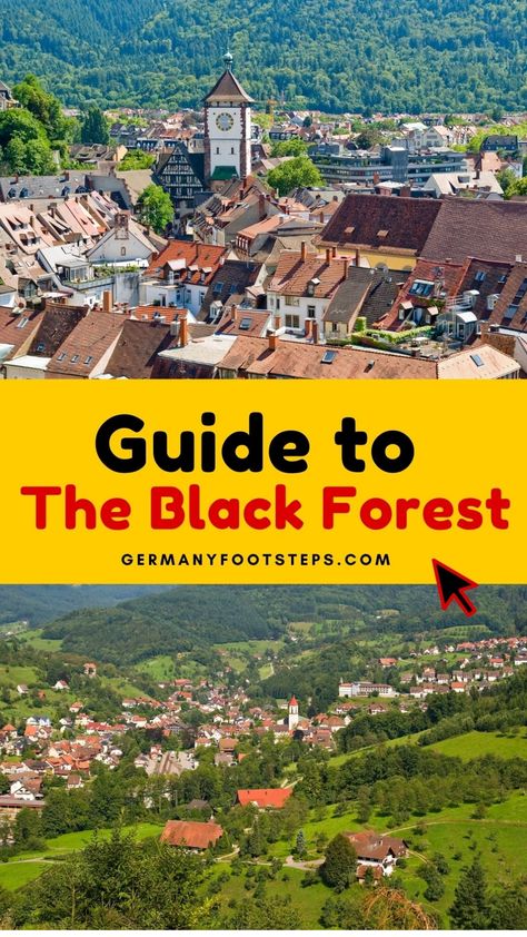 Guide to the Black Forest with a view of a scenic town nestled in lush greenery. Black Forest Germany Travel, Germany Bucket List, Trip Planning Checklist, Forest Travel, Black Forest Germany, Quaint Village, Family Resorts, Park Hotel, Magical Places