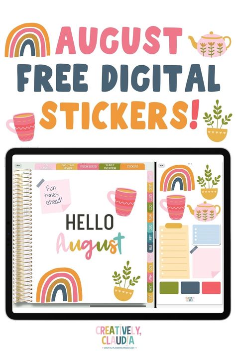 Free digital stickers Digital Planner Stickers Free Goodnotes, Free Digital Stickers For Goodnotes, Free Goodnotes Stickers, Goodnotes Ideas, Free Digital Planner Stickers, Free Digital Stickers, Digital Planner Ideas, Girl Boss Planner, Planner Themes